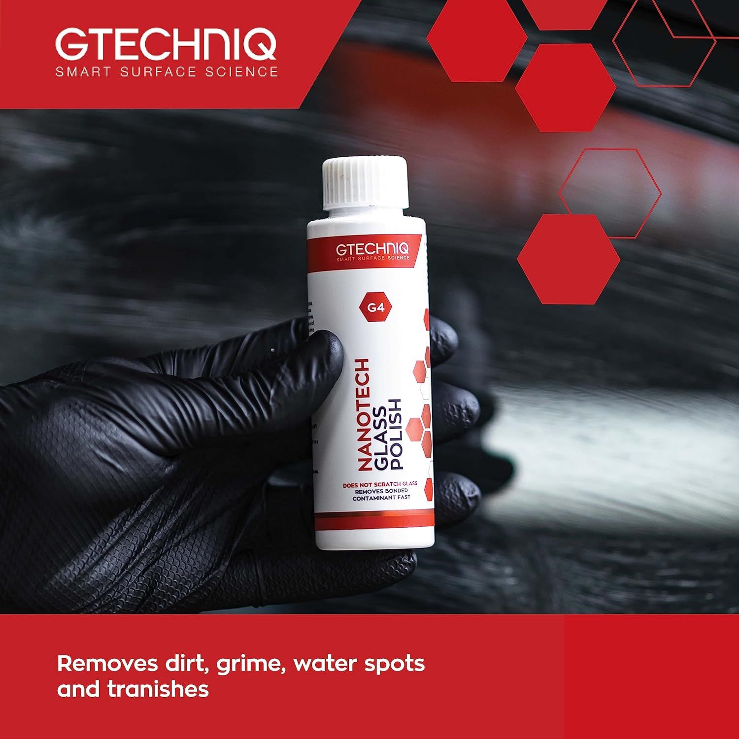 Dung Dịch Đánh Bóng Kính - Gtechniq G4 Nanotech Glass Polish 100ml