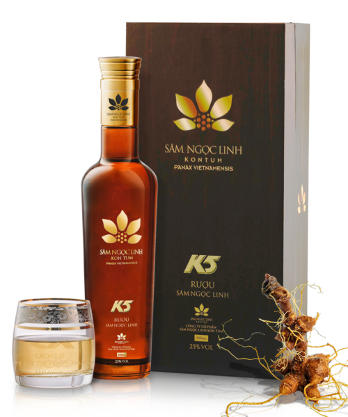  TPBS Rượu Sâm Ngọc Linh K5-Gold 500ml 