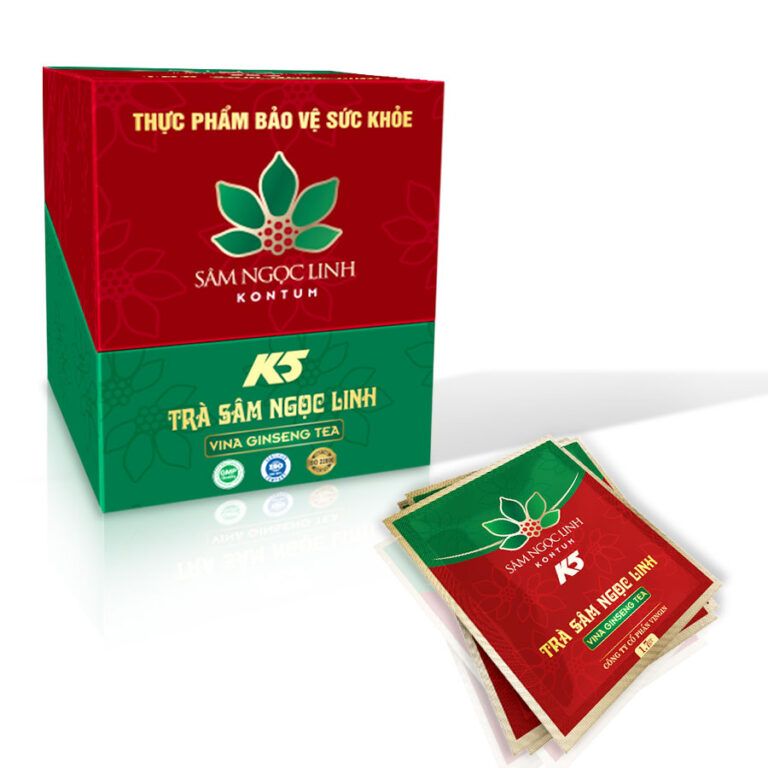  Trà Sâm Ngọc Linh K5 (Vina Giseng Tea) – Hộp 20 Gói 