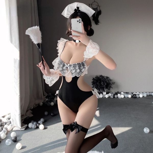 Thời trang đồ lót cosplay người hầu hở bạo quyến rũ đàn ông