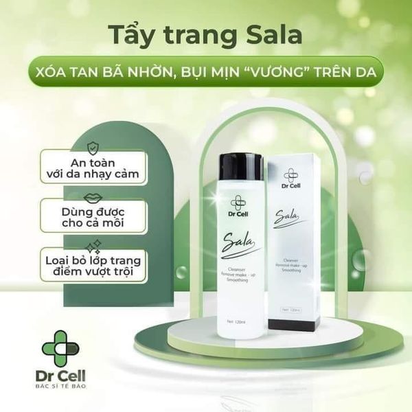 Tẩy trang 2 tầng Sala Dr Cell