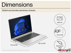 HP EliteBook 640 G10,Core i5-1335U |16GB RAM| 512GB SSD |14