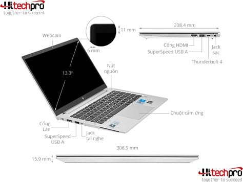 HP EliteBook 630 G9 6M142PA, Core i5-1235U,8GB RAM,256GB SSD