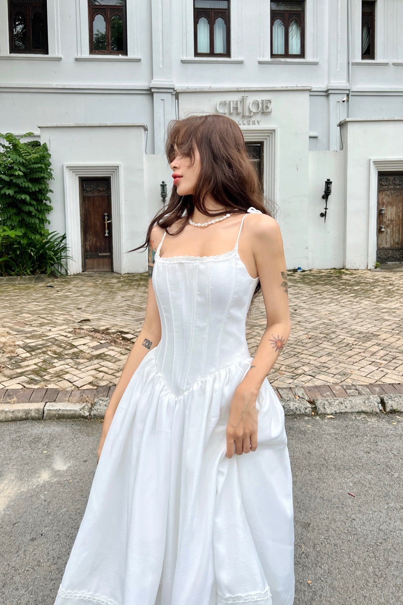 COLBIE DRESS (white)