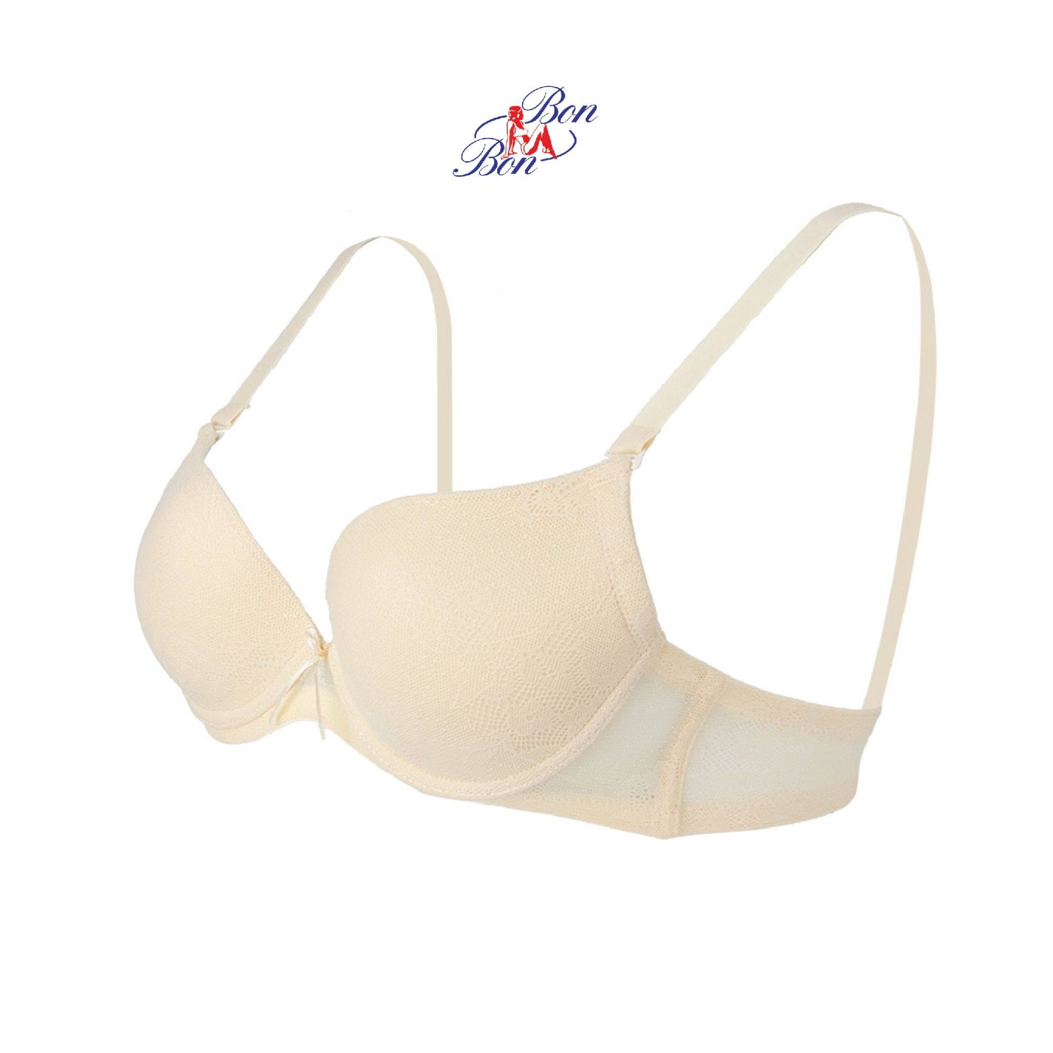 Áo lót mút vừa, ren họa tiết ẩn - BV3568