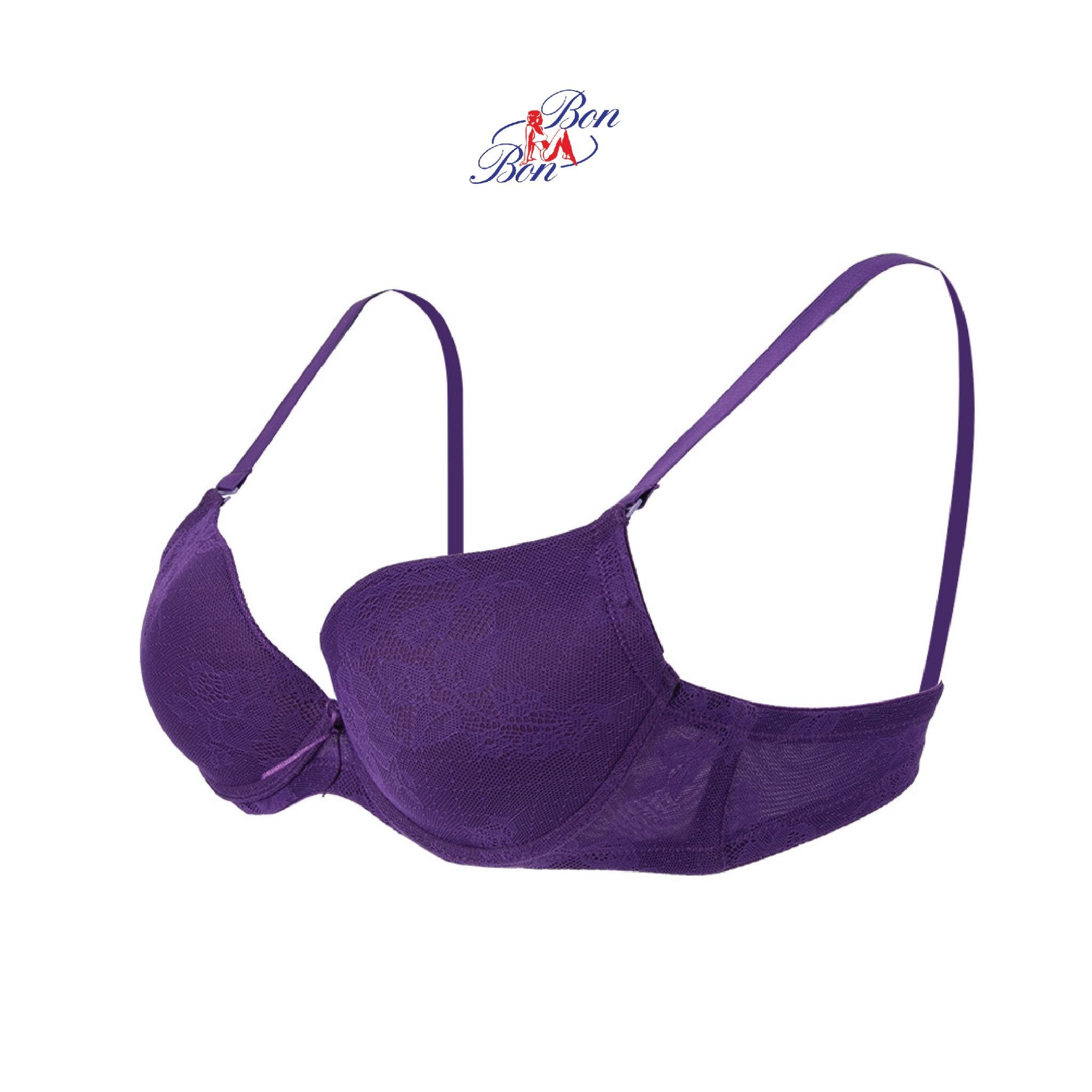 Áo lót mút vừa, ren họa tiết ẩn - BV3568