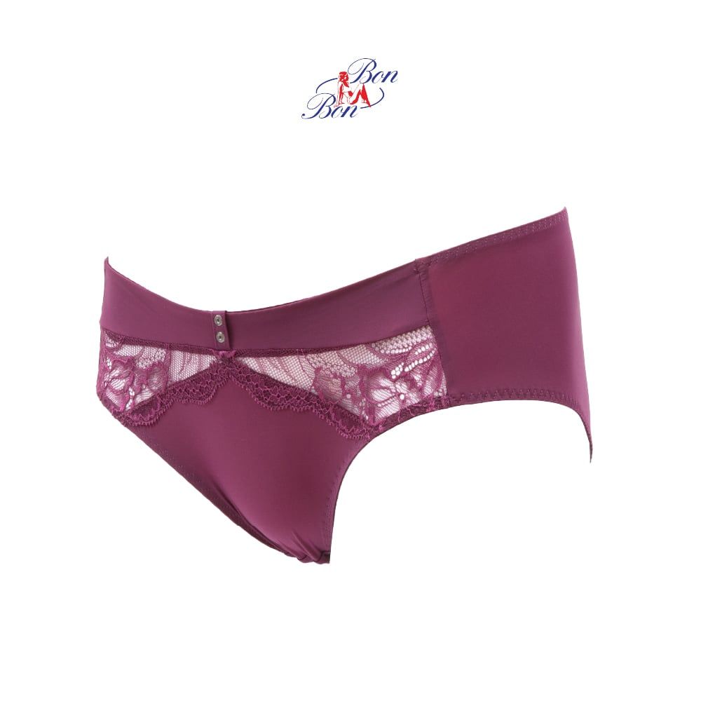 Quần lót lưng cao phối lưới , ren hoa - SV35170