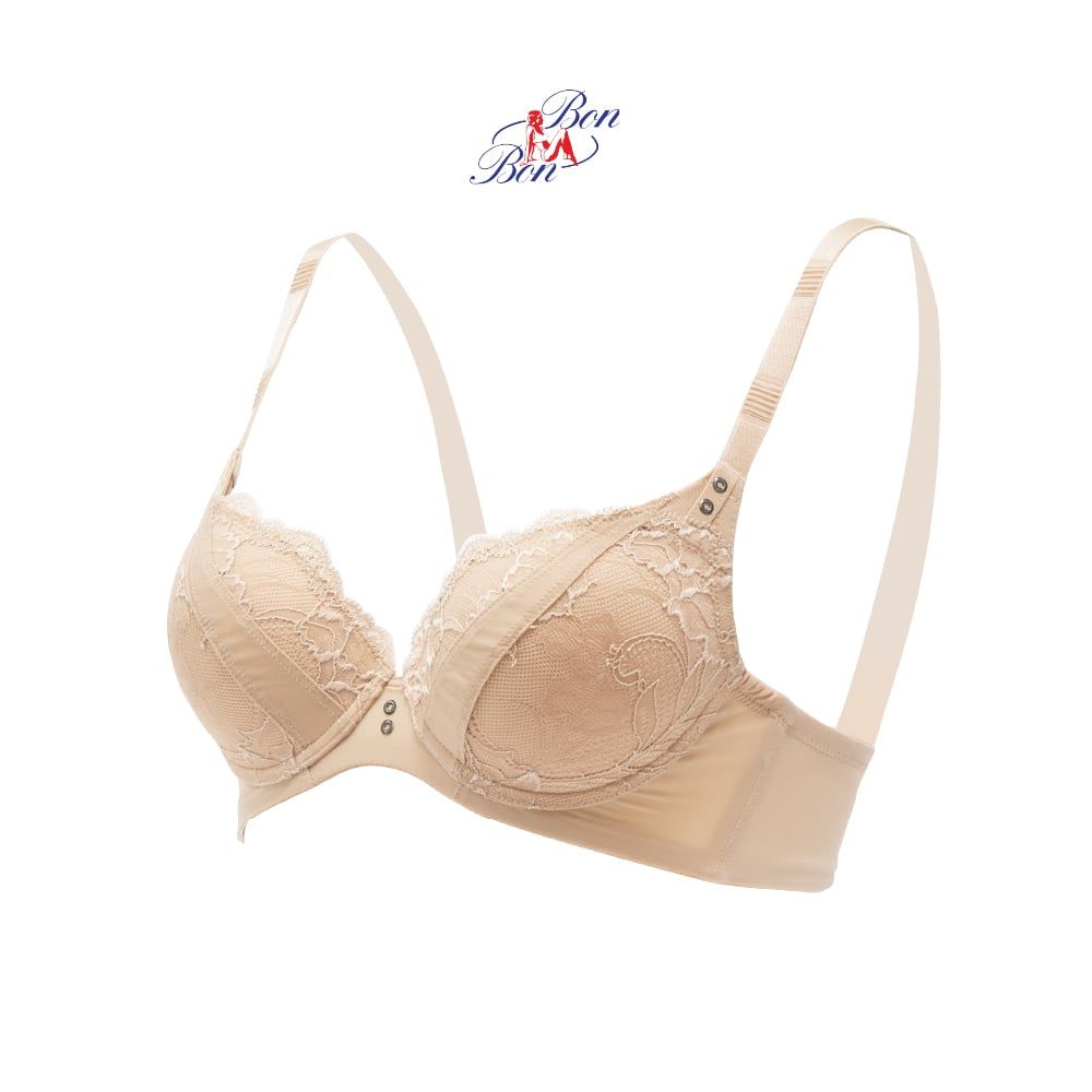 Áo lót mút mỏng phối ren , cúp 3/4 - BV35170