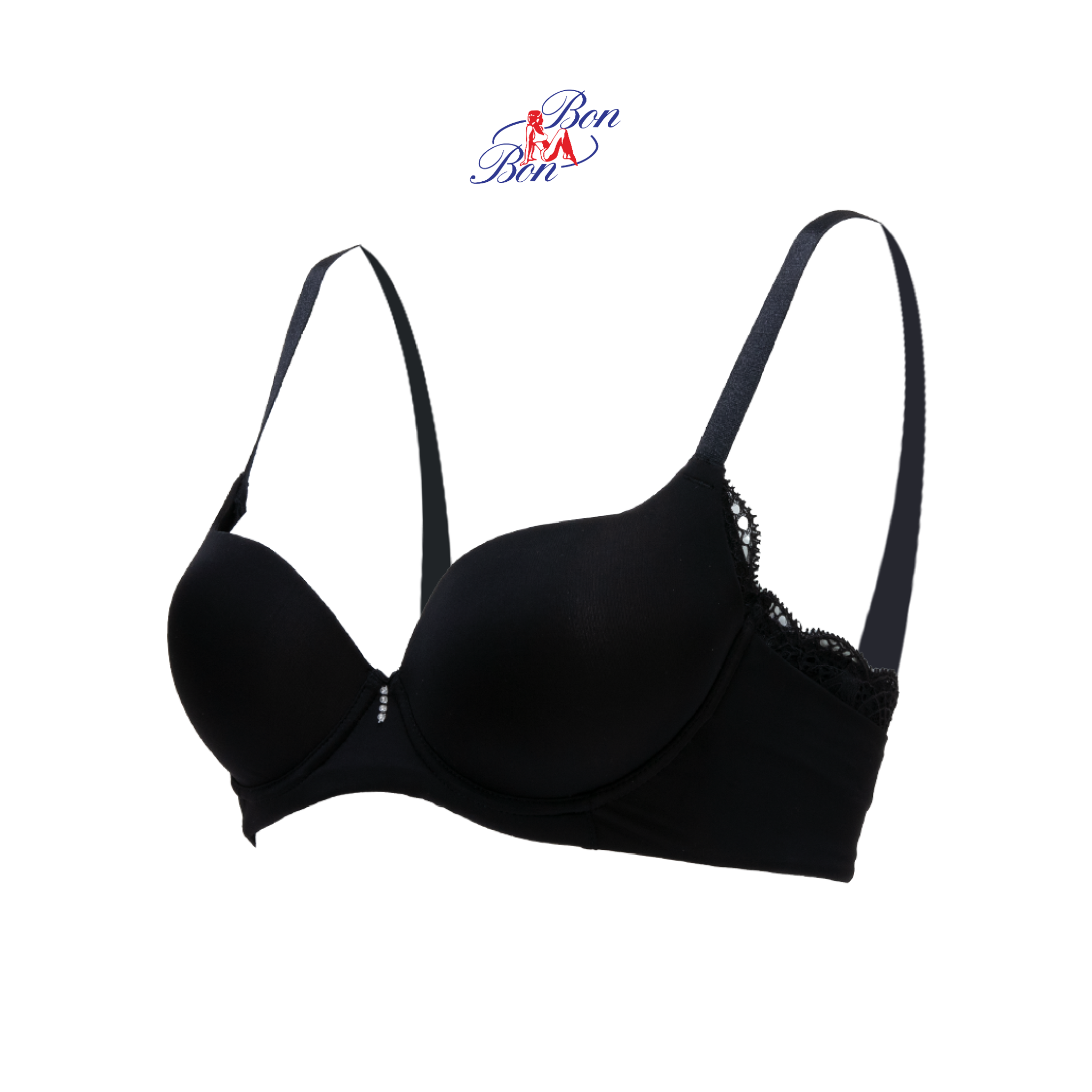 Áo lót mút mỏng, trơn, phối ren tinh tế - BV35168