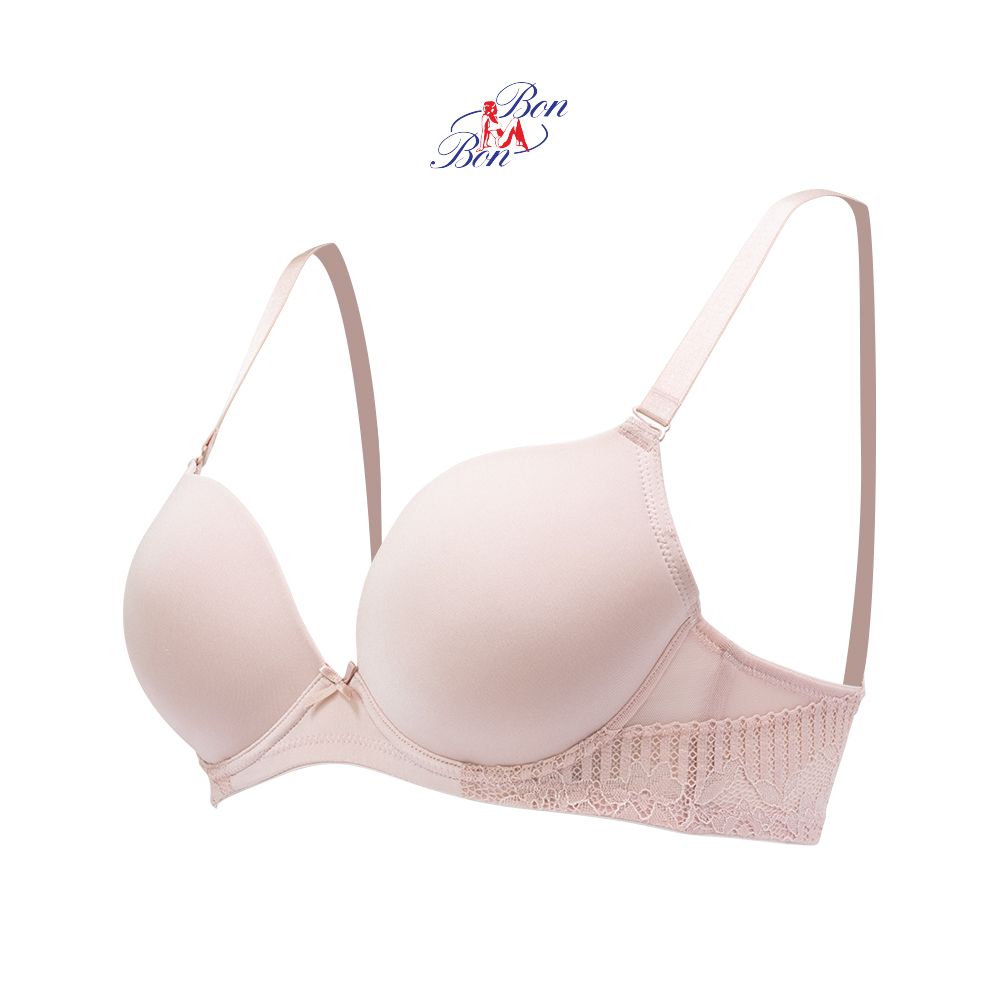 Áo lót cúp trơn, dây lưng ren , mút vừa - BSCB3503