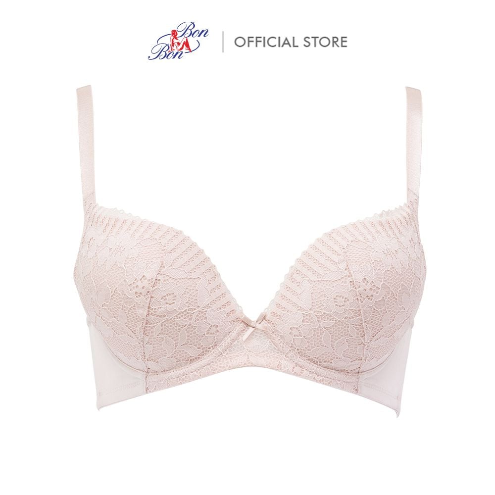 Áo lót ren full cúp 3/4, dây lưng trơn, mút vừa - BSCB3504