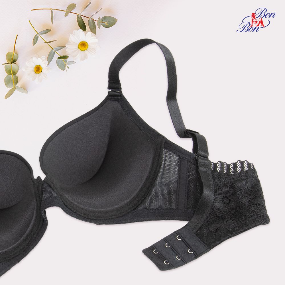 Áo lót cúp trơn, dây lưng ren , mút vừa - BSCB3503