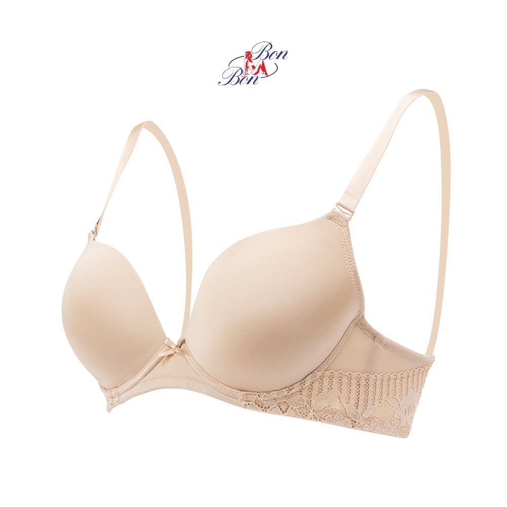 Áo lót cúp trơn, dây lưng ren , mút vừa - BSCB3503