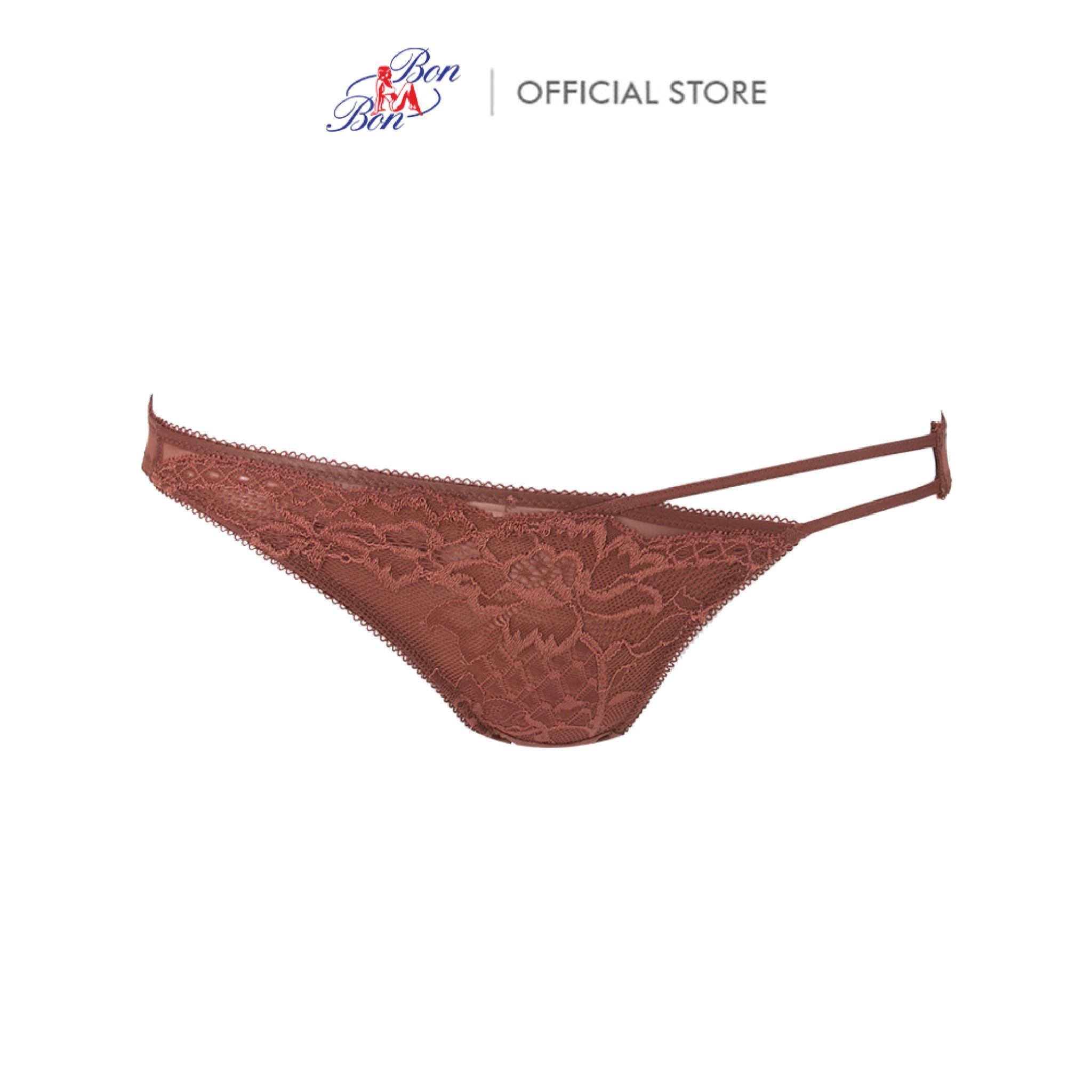 Quần lưng thấp, vải thun và ren - IS9464