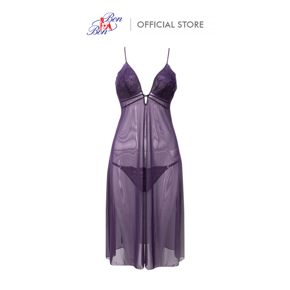 Đầm ngủ vải thun lưới xuyên thấu - IL9420