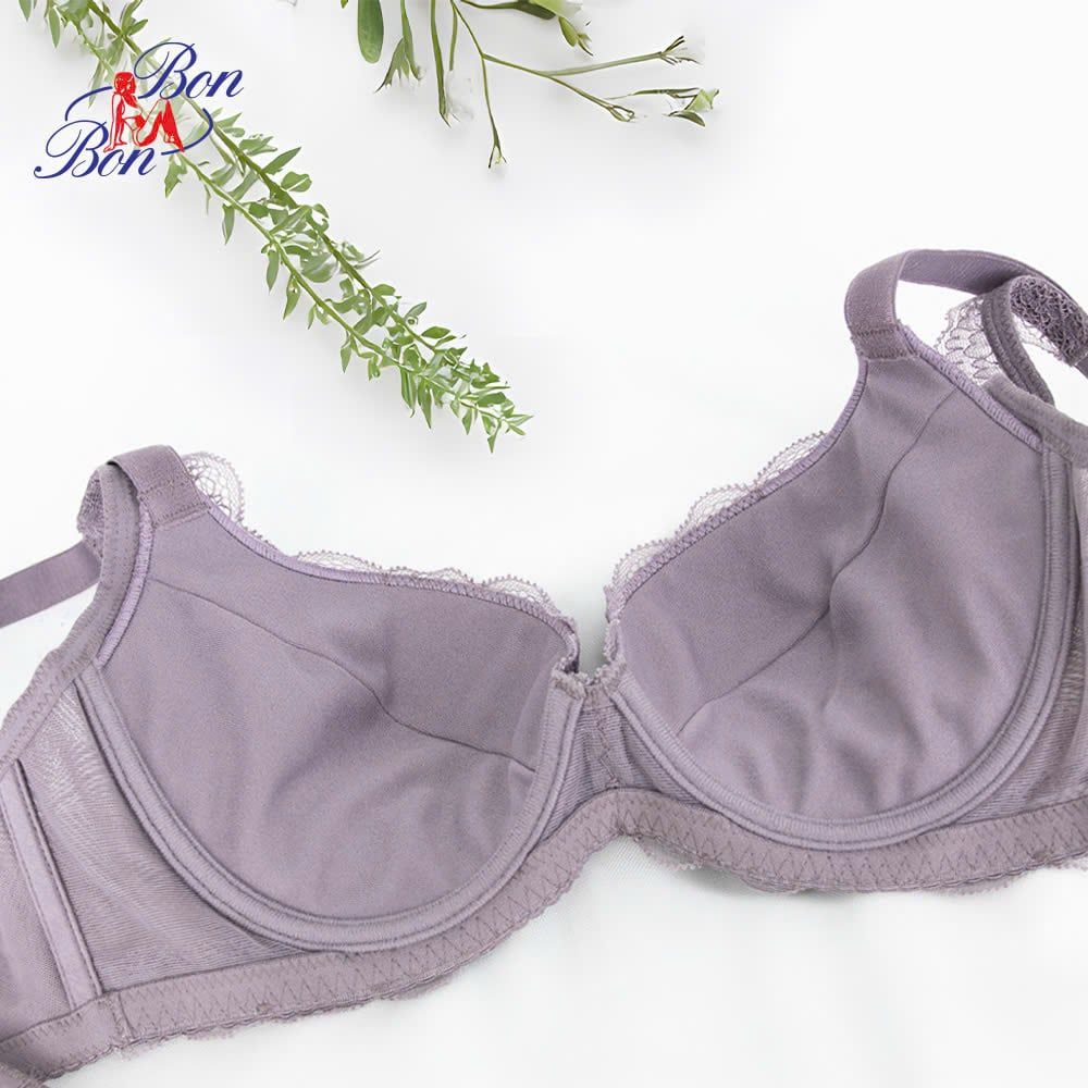 Áo lót mút mỏng vừa, cúp 3/4 phối ren - BV35178