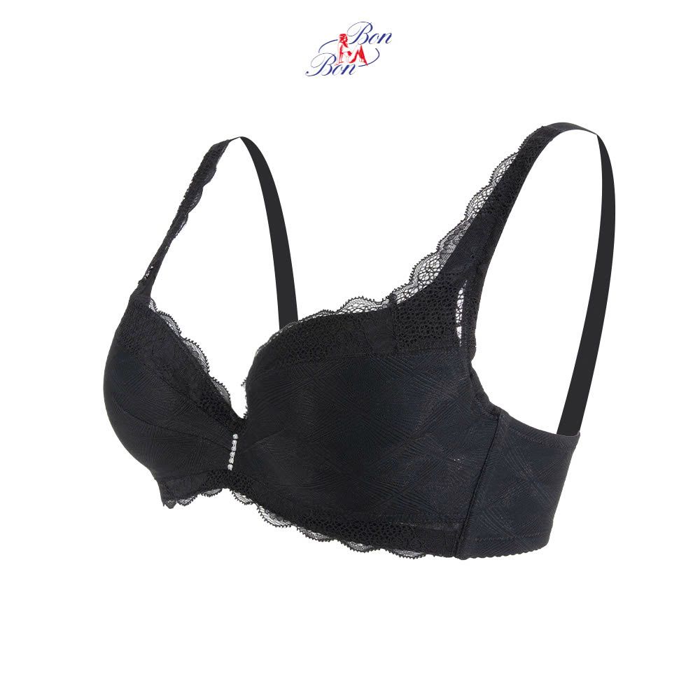 Áo lót mút mỏng vừa, cúp 3/4 phối ren - BV35178
