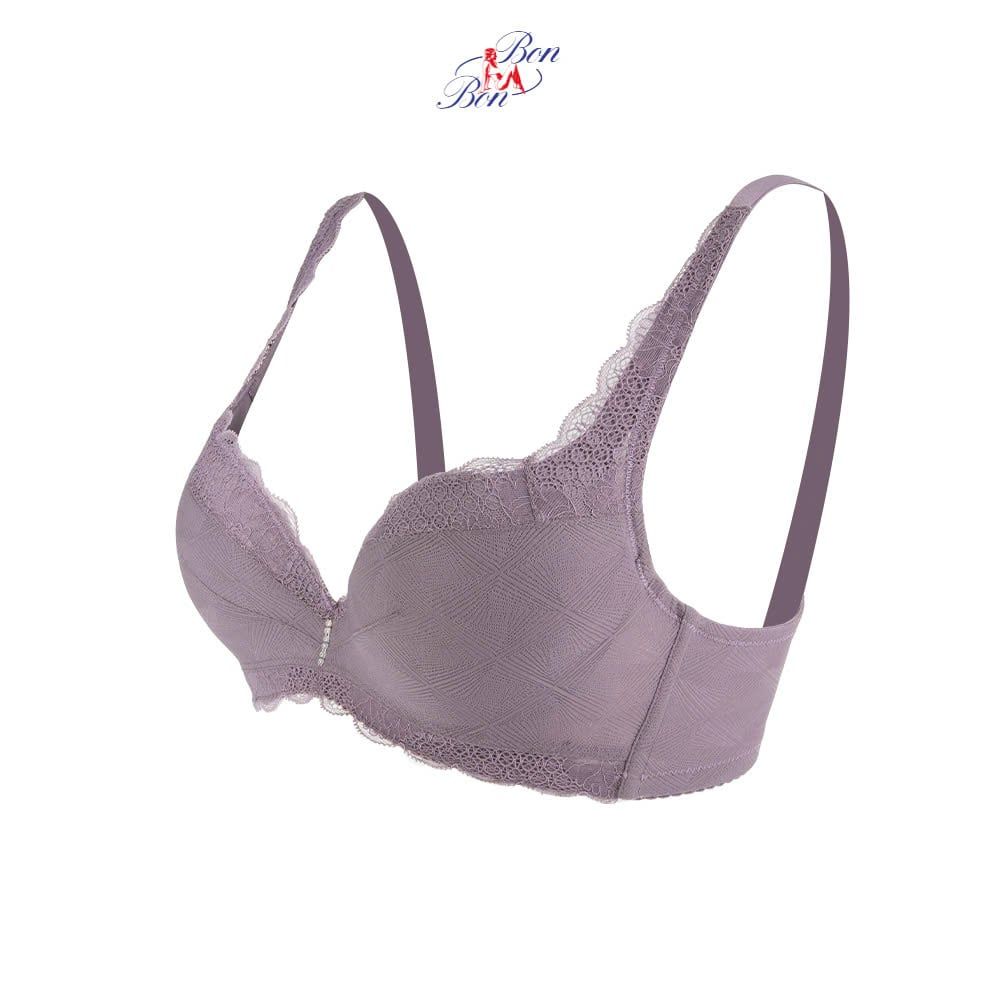 Áo lót mút mỏng vừa, cúp 3/4 phối ren - BV35178