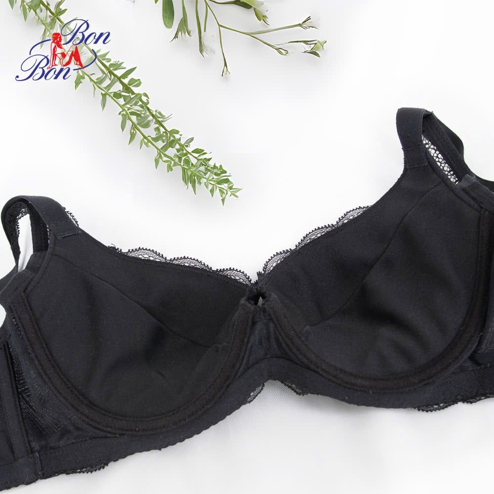 Áo lót mút mỏng vừa, cúp 3/4 phối ren - BV35178