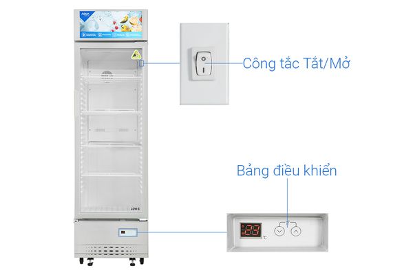 Tủ mát Aqua 215 Lít AQS-AF340S