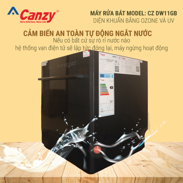 Máy rửa chén Canzy CZ DW11GB