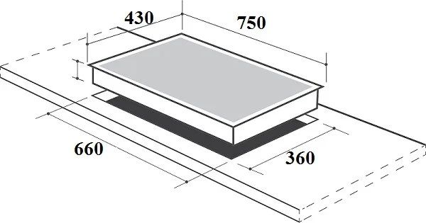 Bếp gas âm đôi Canzy CZ SM588