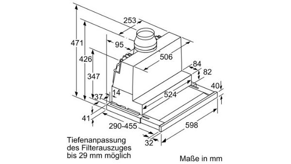 Máy hút mùi âm tủ Bosch DFS067K51