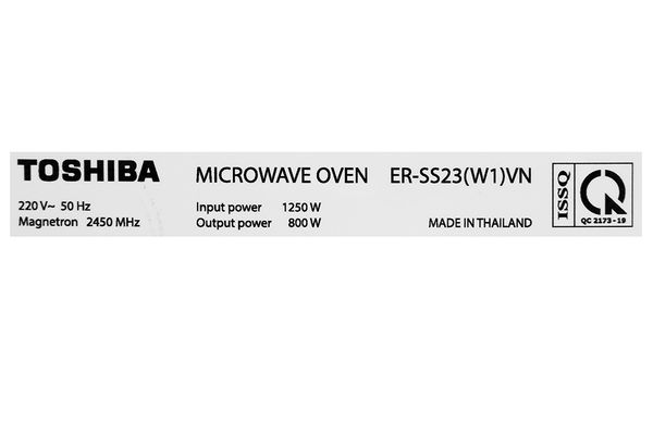 Lò vi sóng Toshiba 23 Lít ER-SS23(W1)VN