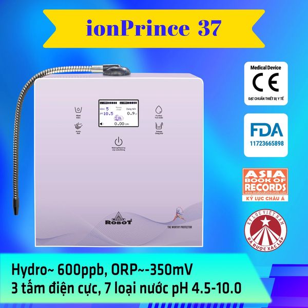 Máy lọc nước điện giải ion kiềm Robot IONPRINCE 37