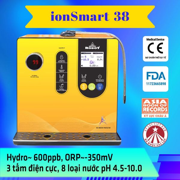 Máy lọc nước ion kiềm nóng Robot IONSMART 38