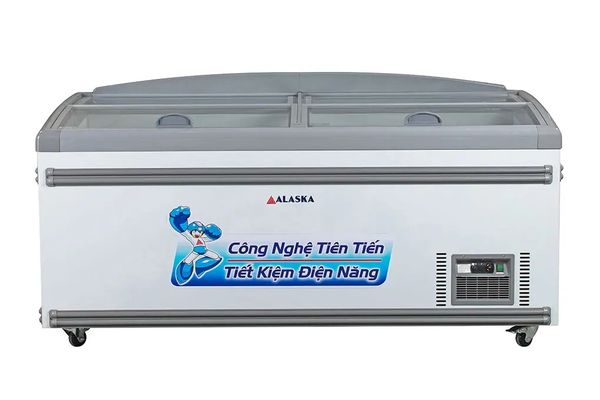 Tủ đông trưng bày kính phẳng Alaska 450 Lít KT-450