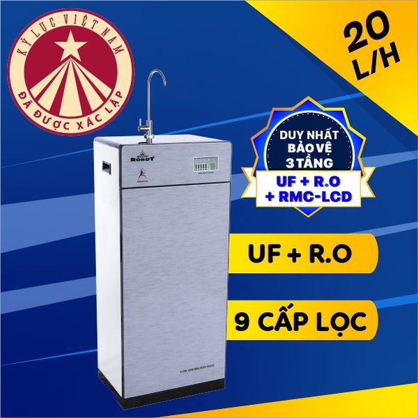 Máy lọc nước RO + UF Robot 9 lõi LUX PRO 239W-UR