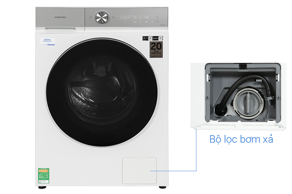 Máy giặt sấy Samsung Bespoke AI Inverter 12 Kg WD12BB944DGHSV