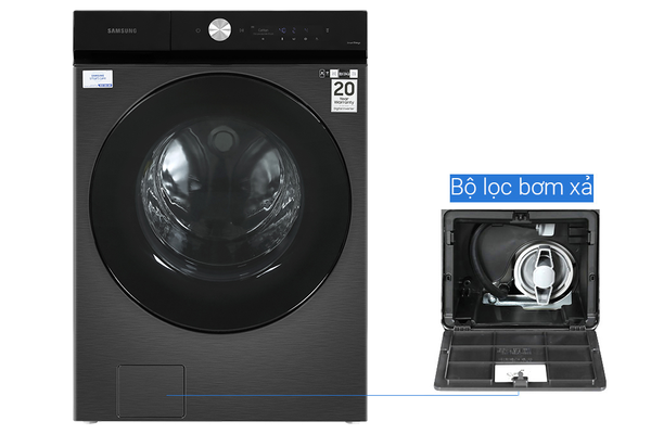 Máy giặt sấy Samsung Bespoke AI Inverter 21 Kg WD21B6400KV/SV