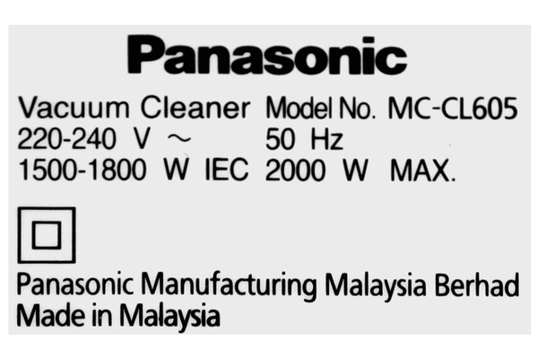 Máy hút bụi Panasonic 2000W MC-CL605KN49