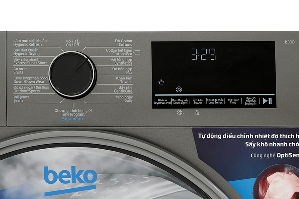 Máy sấy bơm nhiệt Beko 9 Kg B3T4329M