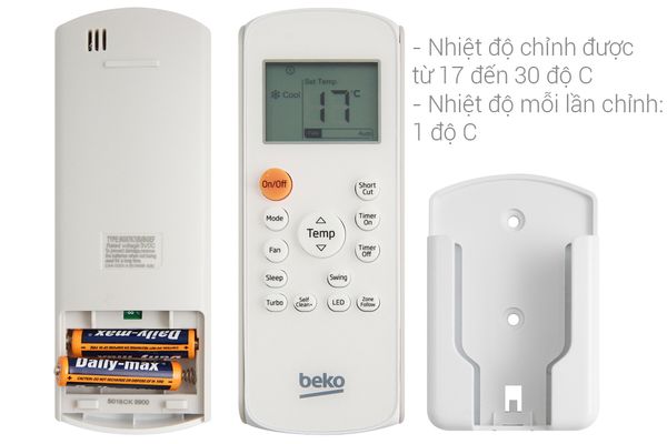 Máy lạnh Beko 1 HP RSSC09CV