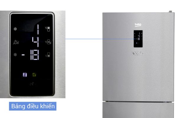 Tủ lạnh Beko Inverter 340 Lít RTNT340E50VZX