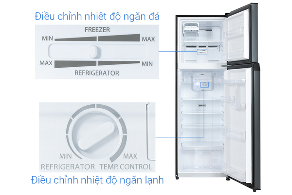 Tủ lạnh Toshiba Inverter 253 Lít GR-RT329WE-PMV(52)