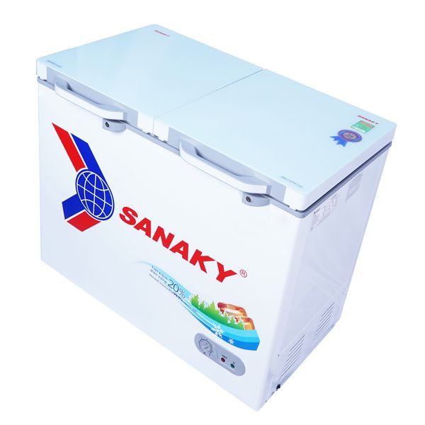 Tủ đông mặt kính cường lực Sanaky 240 Lít VH-2899A2KD
