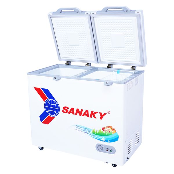 Tủ đông mặt kính cường lực Sanaky 240 Lít VH-2899A2KD