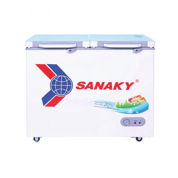 Tủ đông mặt kính cường lực Sanaky 240 Lít VH-2899A2KD