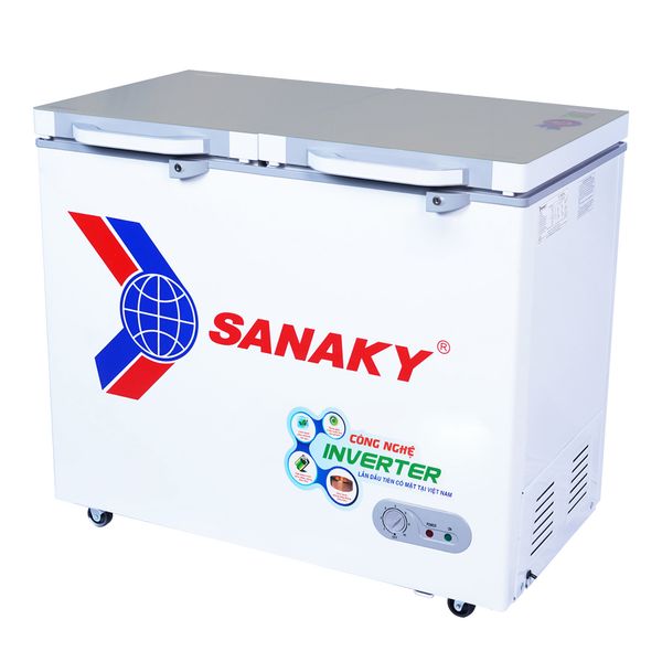 Tủ đông mặt kính cường lực Sanaky Inverter 235 Lít VH-2899A4K (VH-2899A4KD)