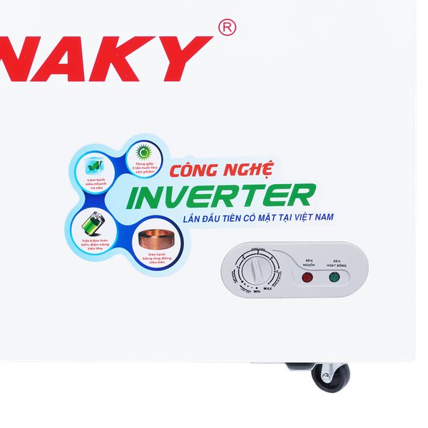 Tủ đông mặt kính cường lực Sanaky Inverter 235 Lít VH-2899A4K (VH-2899A4KD)