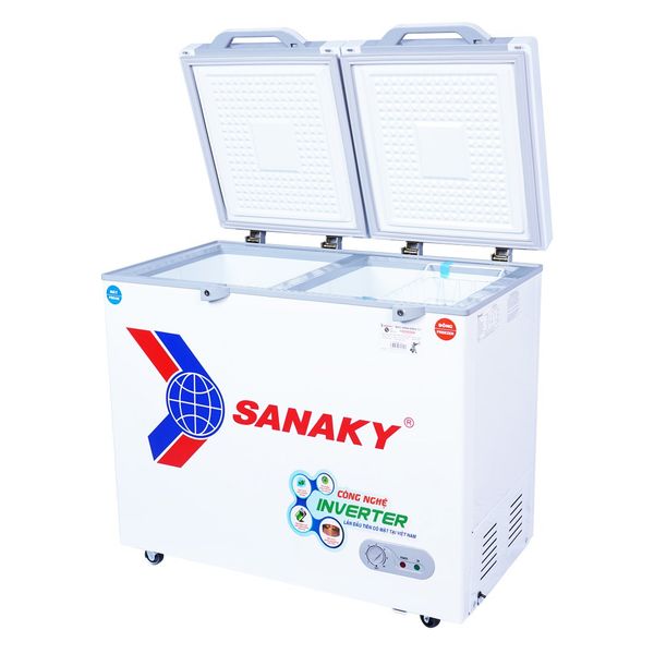 Tủ đông mặt kính cường lực Sanaky Inverter 220 Lít VH-2899W4K (VH-2899W4KD)