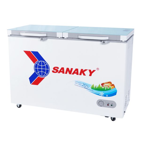 Tủ đông mặt kính cường lực Sanaky 280 Lít VH-3699A2KD