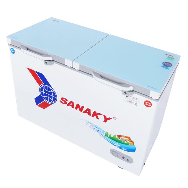 Tủ đông mặt kính cường lực Sanaky 260 Lít VH-3699W2KD