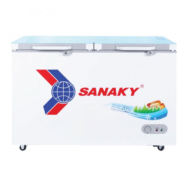 Tủ đông mặt kính cường lực Sanaky 260 Lít VH-3699W2KD