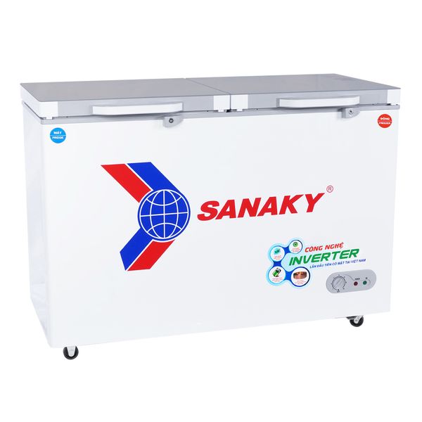 Tủ đông mặt kính cường lực Sanaky Inverter 280 Lít VH-4099W4K (VH-4099W4KD)