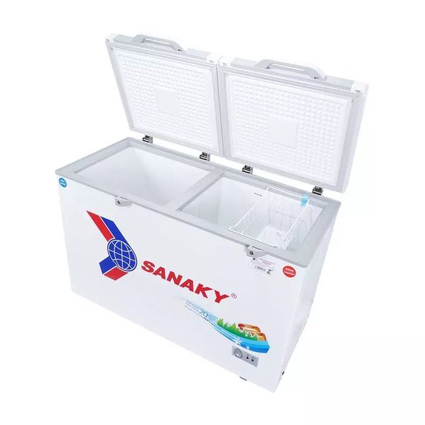 Tủ đông mặt kính cường lực Sanaky 365 Lít VH-5699W2K